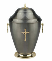 Silver Cremation urn for Unique Memorial Adult Funeral urn Personalized - £68.26 GBP+