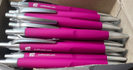 50 ct Push Click Retractable Pink Pens W/ Black Ink Ballpoint Aloft Hote... - £15.49 GBP