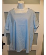 Mountain Lake Baby Blue SS Square Neck Shirt Size 2X Women&#39;s NWOT - €17,18 EUR