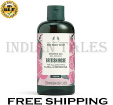 The Body Shop Vegan British Rose Shower Gel, 250 Ml Soap-free cleanser  - $32.99