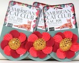 3 Count American Cat Club Catnip Infused Flower Fun Toss Chase &amp; Play Ca... - $16.99