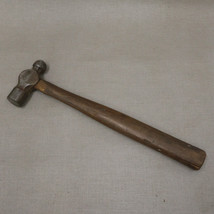 Vtg 12oz Ball Peen Hammer Mini Hickory Wood Handle Rustic Patina Blacksmith - £24.42 GBP
