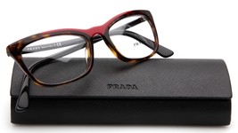 New Prada Vpr 10V 320-1O1 Havana Red Eyeglasses 52-18-145 B34mm Italy - £103.92 GBP