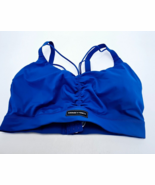 Savage x Fenty Curve Alert Medium Impact Sports Bra Blue 2X Strappy Back... - $26.77 CAD