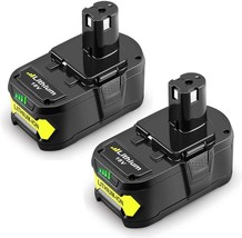 Geelink 2 Pack 5.0Ah 18V P108 Li-Ion Battery Replacement For Ryobi 18V Lithium - £40.00 GBP