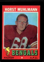 1971 Topps #49 Horst Muhlmann Ex (Rc) Bengals *X40957 - £1.35 GBP