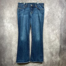 Lucky Brand Jeans Womens 12/31 Blue Mid Rise &quot;Zoe&quot; Bootcut Stretch 7W10097 - $13.19