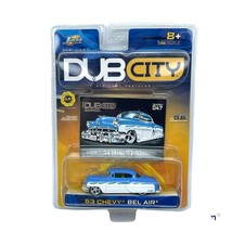 Jada Dub City 1953 53 Chevrolet Chevy Bel Air Classic Lowered Car Blue 1/64 #047 - £13.79 GBP