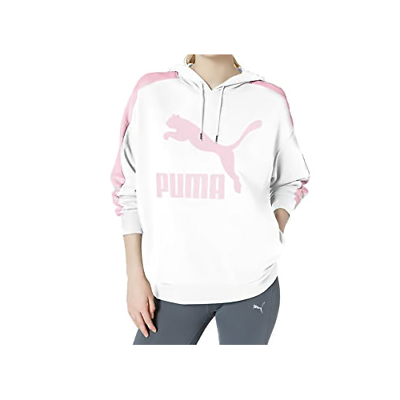Primary image for PUMA Womens Classics T7 Hoodie Size X-Small Color White