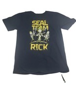 Rick and Morty Seal Team Rick Graphic Tee Shirt Black Shirt Medium Adult... - £10.11 GBP