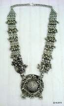 vintage antique ethnic tribal old silver necklace pendant traditional je... - £434.45 GBP