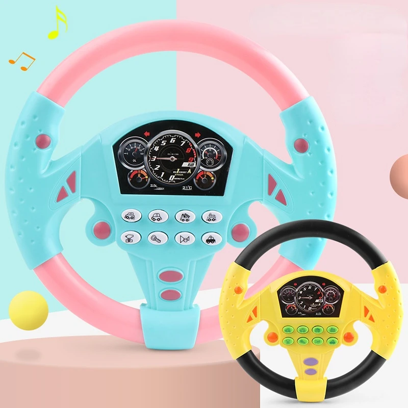 with Light Sound Eletric Simulation Driving Steering Wheel Children&#39;s - £10.29 GBP+
