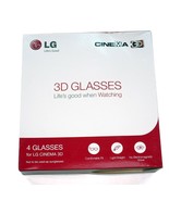New Genuine LG AG-F310 AG-F310 (X4) Genuine 4 Pack Cinema 3D Glasses For... - £15.56 GBP