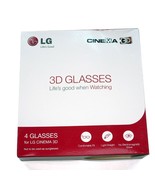 New Genuine LG AG-F310 AG-F310 (X4) Genuine 4 Pack Cinema 3D Glasses For... - $26.83 CAD