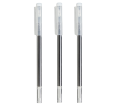 MUJI ERASABLE fine smooth black ballpoint pen 0.5mm 3sets made in Japan Import - £13.19 GBP