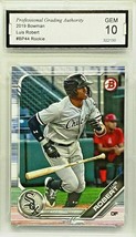 Graded 10 Red Hot! Luis Robert Rookie ⚾️ 2019 Bowman #BP44 Chicago White Sox - £110.08 GBP