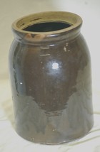 Antique Primitive Salt Glazed Stoneware Crock Pickling Canning Jar Farm ... - $1,277.97 MXN