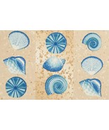 HEAVY DUTY KITCHEN ACCENT RUG (nonskid back) (20&quot;x32&quot;) SEALIFE, SEASHELL... - $23.75