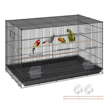 VEVOR 30" Bird Cage Metal Parakeet Rolling Stand Tray Cockatiels Budgies - $42.90