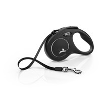 Premium Black Flexi New Classic Retractable Tape Leash with Instant Braking &amp; Re - £16.99 GBP+