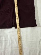 Worthington Works Stretch Women's Red Zip & Slit Pull-On Pencil Skirt Size 10 image 6