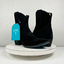 NEW Lane PLAIN JANE Black Short Cowboy Boots Womens 7.5 Western Ankle Leather - $163.35