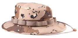 Desert Storm Chocolate Chip Camo Boonie Hat Vented Fitted Ripstop Rothco... - $18.73