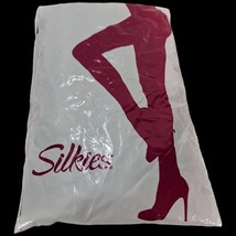 Black Silkies Medium Pantyhose Under Skirt 070206 Control Top USA Negra - $25.79 CAD