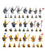 5pc Medieval Castle Crown Knights Army Soldiers Squad Custom Minifigure Set - $13.29+