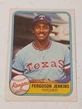 Ferguson Jenkins Texas Rangers 1981 Fleer Card #622 - £0.95 GBP