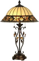 Dale Tiffany Pebblestone Table Lamp, Glass, Golden Sand, 2 Lights - £359.78 GBP