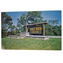 Postcard Sign At Entrance Of Table Rock State Park Branson Missouri Chrome - $6.98