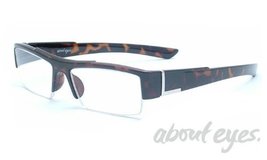 G133 Retro Tortoiseshell +3.0 Reading Glasses - Fashion Frameless - £12.50 GBP