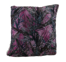 True Timber Camo Pink MC2 Pattern Microfiber Sherpa Throw Pillow 18 Inch - £13.23 GBP