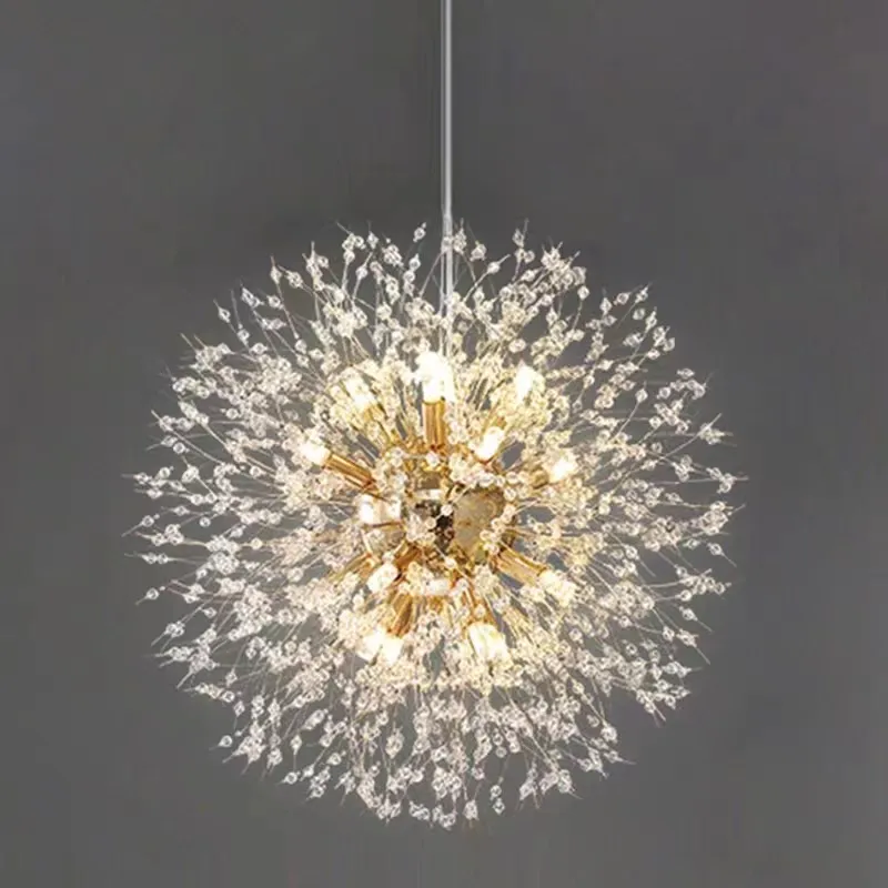Modern Sky Star Fireball Crystal Pendant LED Lighting Dandelion Restaurant, - $71.11+