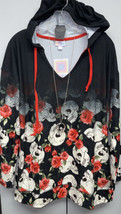 NWT LuLaRoe Large Fright Club Floral Skulls ELIZA Long Sleeved Halloween... - £34.95 GBP