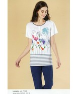 Women&#39;s Short Sleeve Long Pants Pajamas In Cotton Linclalor 71129 - $30.76+