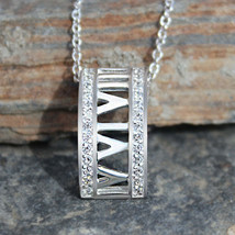 LOAS1375 - Rhodium Plating 925 Sterling Silver Chain Pendant with AAA CZ... - $41.49
