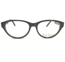 Nicole Miller Brille Rahmen FIFTH C02 Brown Rund Voll Felge Cat Eye 53-16-140 - £29.60 GBP