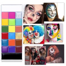 20 Colors Face Paint Palette Body Painting Art Adults Makeup For Halloween Party - £20.68 GBP