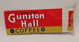VTG 1940s NEW Gunston Hall coffee bag empty Janney Coffee unused adverti... - $7.84