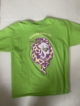 Diamond Supply Co Hardware Heavyweights Snake Lime Green Shirt Size XL - $24.62