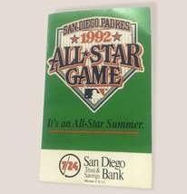 San-Diego Padres 1992 All-Star Game Miniature Program With Schedule - $150.74 MXN