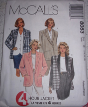 McCall’s Misses’ Lined or Unlined Jacket Size 14-18 #8083  1996 - $4.99