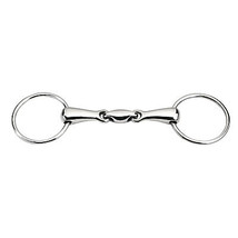 Loose Ring Horse Snaffle Bit Double Joint Lozenge Link Dog Bone 5&quot; 35427B - $501.83 MXN