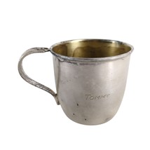 Vintage 1950s Daffodil 1847 Rogers Bros IS Silverplate Baby Cup &quot;Tommy&quot; ... - $460.08 MXN