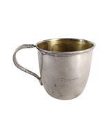 Vintage 1950s Daffodil 1847 Rogers Bros IS Silverplate Baby Cup &quot;Tommy&quot; ... - $460.08 MXN