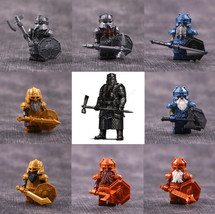 New 8Pcs Erebor Royal Guard Dwarf Warrior The Hobbit Lord Of The Rings M... - £35.51 GBP