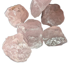 Rose Quartz Raw Natural Crystals with Beautiful Pink Rose Color - $9.89+