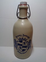 Franz Joseph Jubelbier German Stoneware Beer Bottle with Porcelain Stopp... - £14.19 GBP